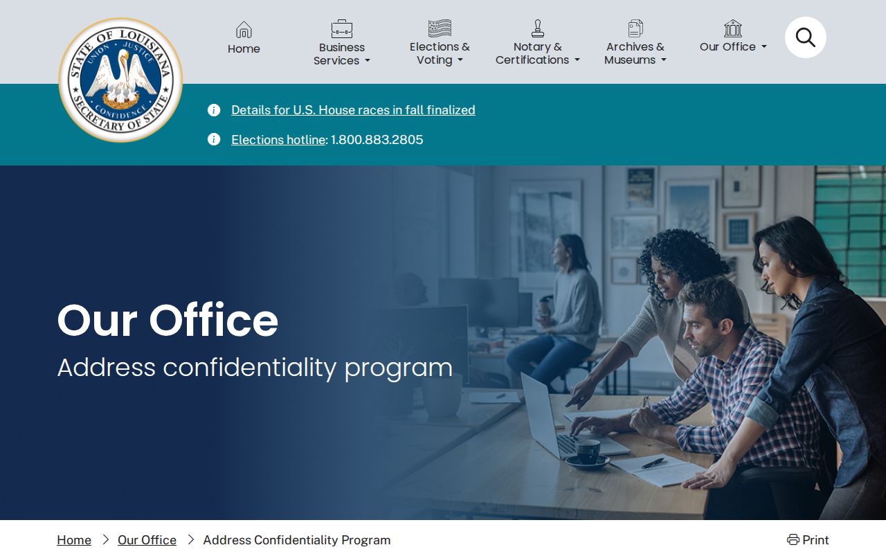 Chalmette neighbors Louisiana Address Confidentiality Program