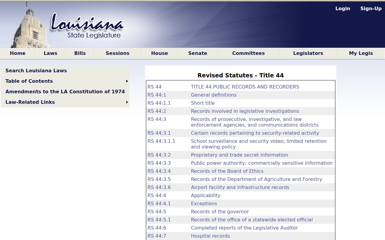 Chalmette neighbors Louisiana Public Records Law