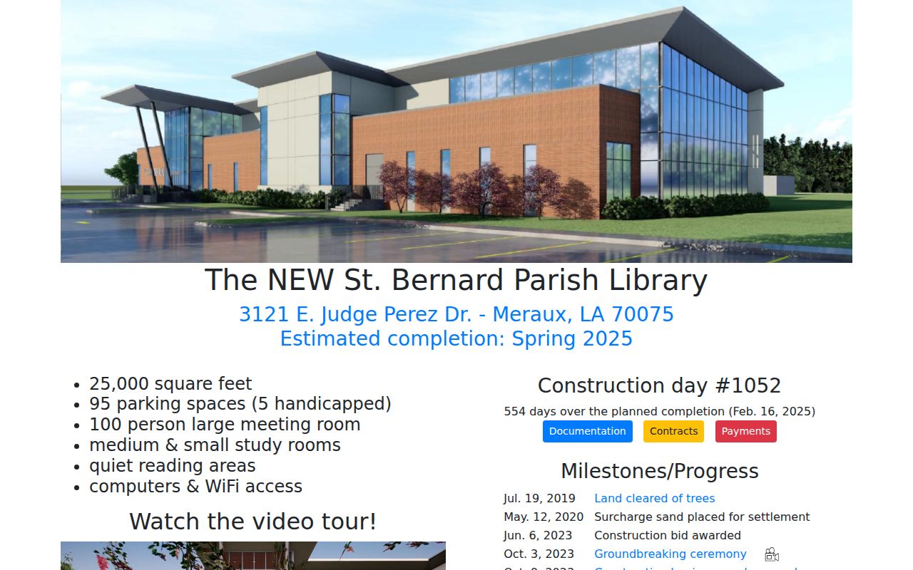 Chalmette neighbors St Bernard Parish Library community facility